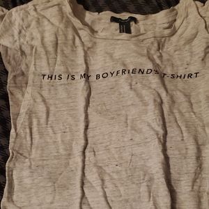 "This Is My Boyfriends Shirt" tee
